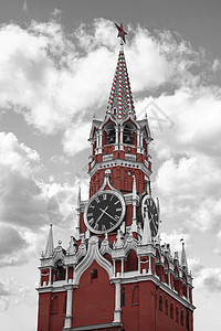 克里姆林宫俄罗斯联邦黑白照片图片