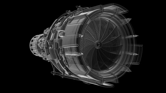 飞机喷气发动机涡轮,飞机,航空航天工业喷气发动机涡轮背景图片
