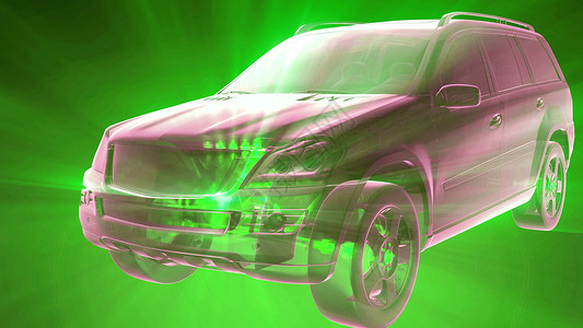 透明汽车可见发动机齿轮传动透明汽车图片