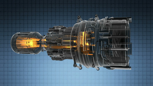 飞机飞机航空航天工业的环形喷气发动机涡轮循环喷气发动机涡轮图片
