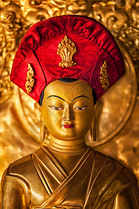 佛陀释迦牟尼雕像拉马鲁贡帕佛教寺院拉达克,佛陀雕像拉马鲁修道院,拉达克,图片