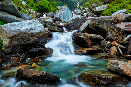巴古那格印度希马查尔邦巴格苏瀑布瀑布巴格苏瀑布Bhagsu,印度河川邦背景