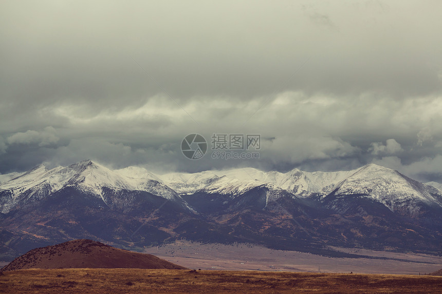 科罗拉多岩石山的山脉景观,科罗拉多州,美国图片