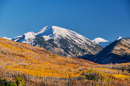 秋季景观基伯尔科罗拉多岩石山,美国高清图片