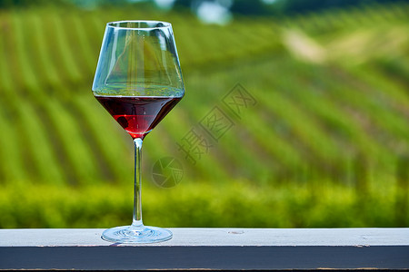 加州葡萄园加州品酒杯红酒葡萄园背景