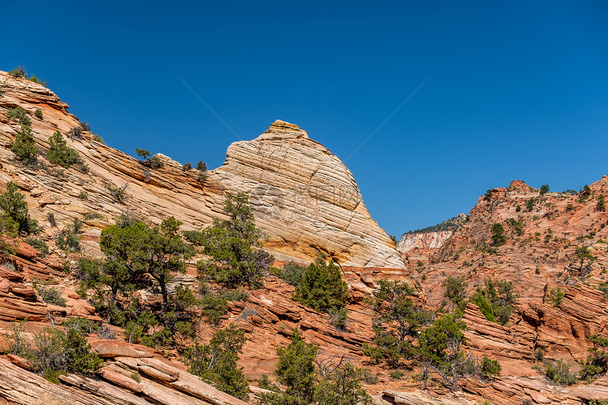 犹他州锡安公园岩石景观图片