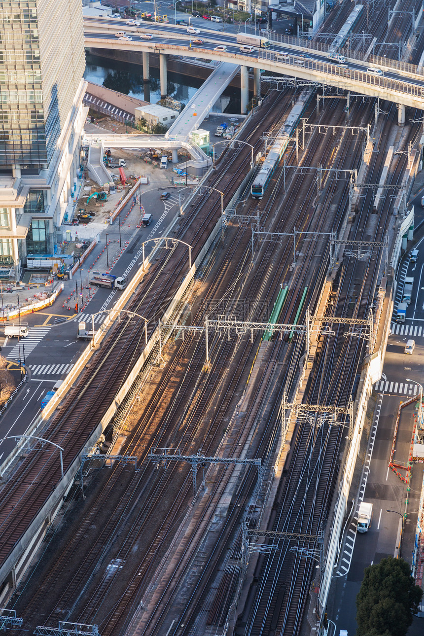 交通城市日本东京城市铁路的观点查看日本东京市的铁路图片