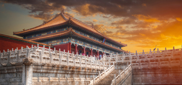 北京郊区的夏季皇宫中国背景图片
