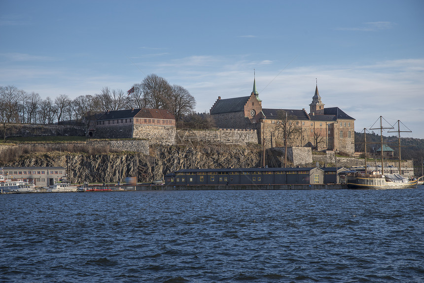 阿克什的堡垒奥斯陆的座城堡,挪威首都图片