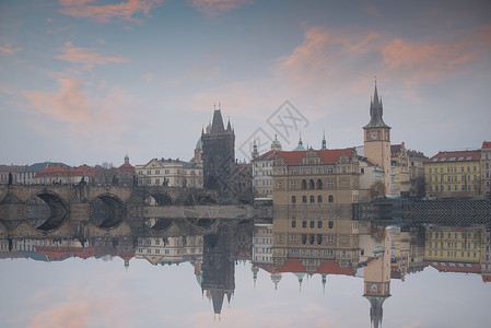 布拉格美丽的老街捷克共国高清图片
