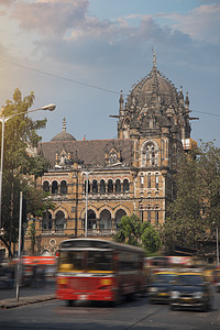 忍者之印查特拉帕蒂希瓦吉,前维多利亚终点站印度孟买的个历史火车站,印度最繁忙的城市之背景