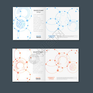 带点线的矢量抽象技术小册子带点线的矢量抽象技术小册子图片