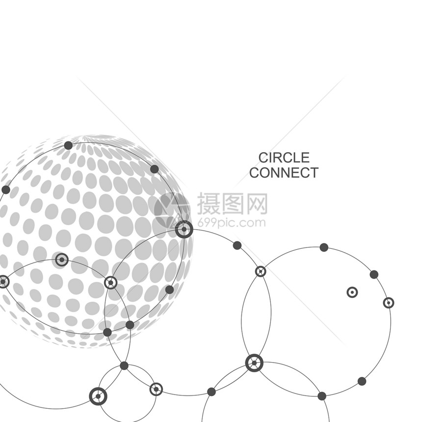 半色调矢量抽象虚线圆圈插图半色调矢量抽象虚线圆圈插图图片