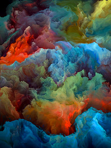 外星世界系列超现实色彩数字山水画的背景,科幻梦想自然力量想象力图片