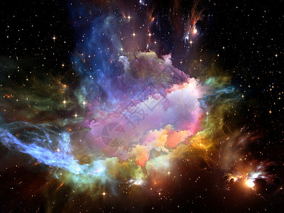 曾经个系列由分形云成的背景,适用于宇宙宇宙天文学科学教育等项目背景图片