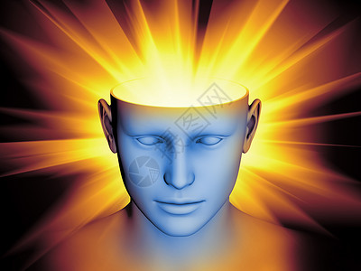 由人头符号元素成,与人类头脑意识想象力科学创造力关的项目的背景图片