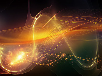 虚拟波序列虚拟现实科学技术学科分形波光的背景图片