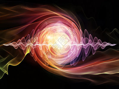 原子系列光分形元素量子力学粒子物理能量问题上的相互作用背景图片