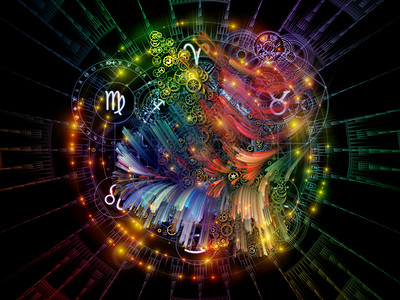 命运系列的轨道神符号符号几何学的成,占星术炼金术魔法巫术算命等项目的支持背景背景图片