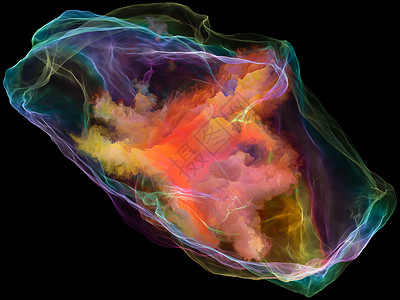 神经镇纸系列抽象形状颜色元素的背景成,以补充您头脑虚拟现实技术科学等上的布局背景图片