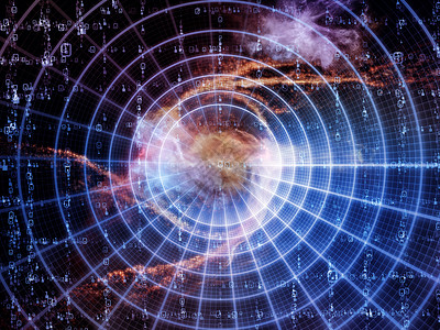 数学宇宙系列适用于数学科学教育现代技术项目的数字元素的抽象排列图片