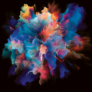 色彩情感系列由颜色爆发飞溅爆炸,与想象力,创意艺术相关的项目的背景图片