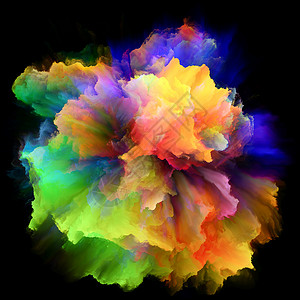 色彩情感系列创意编排的色彩爆发飞溅爆炸的想象力,创意艺术背景图片
