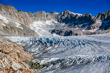 高山阿尔卑斯山冰川图片
