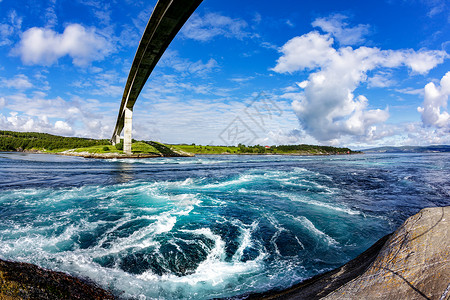 诺德兰,挪威的盐田漩涡背景图片