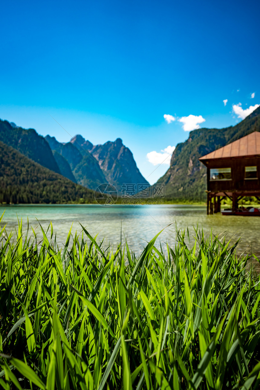 多比亚科湖白云岩,意大利多比亚科湖白云岩,美丽的自然意大利自然景观阿尔卑斯山图片