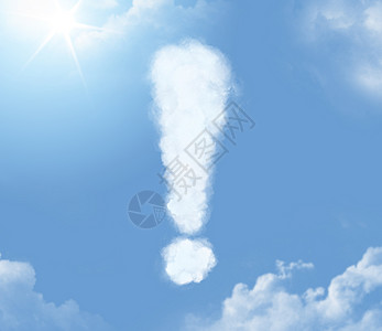 云的形状感叹号图片