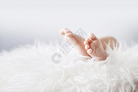 出生缺陷新生婴儿的小脚背景