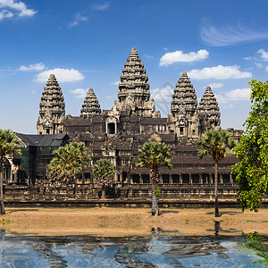 高棉宫殿崇拜瓦特高清图片