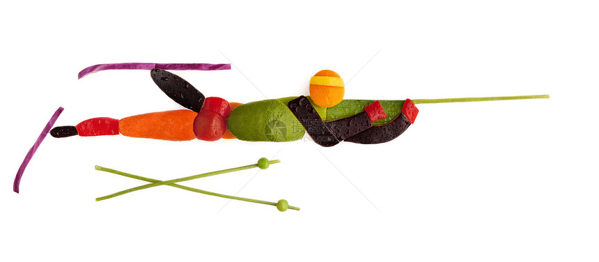 水果蔬菜的形状,双运动员个俯卧的位置图片