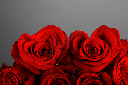 心形玫瑰情人节的心形玫瑰花背景图片