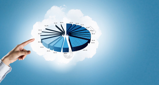 统计馅饼用手指手触摸图表饼图片