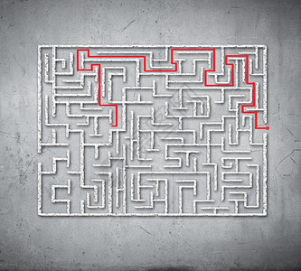 抽象迷宫白色背景下绘制抽象迷宫找解决办法图片