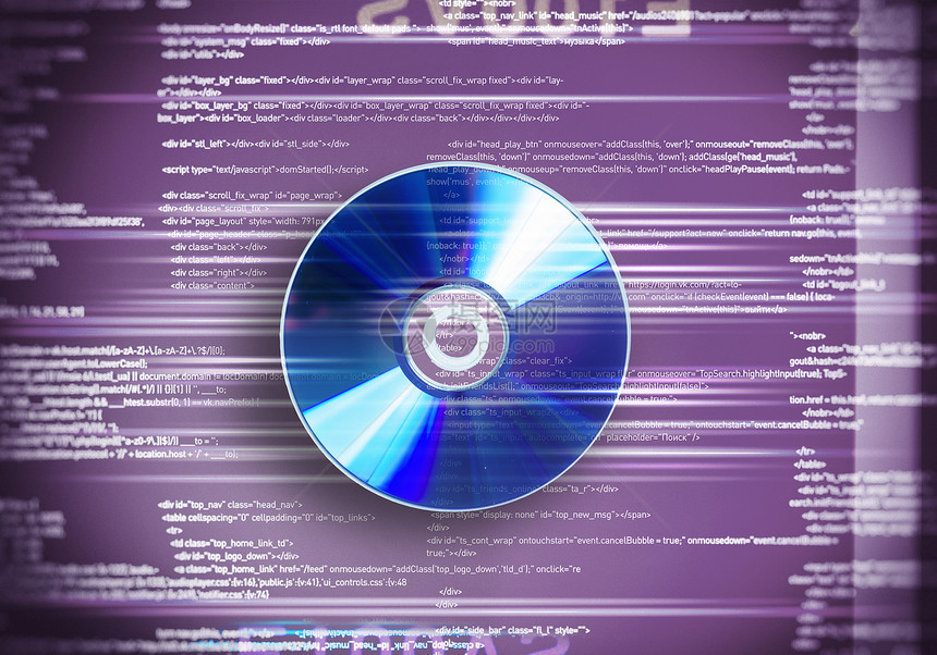 光盘个CD光盘紫色数字背景图片