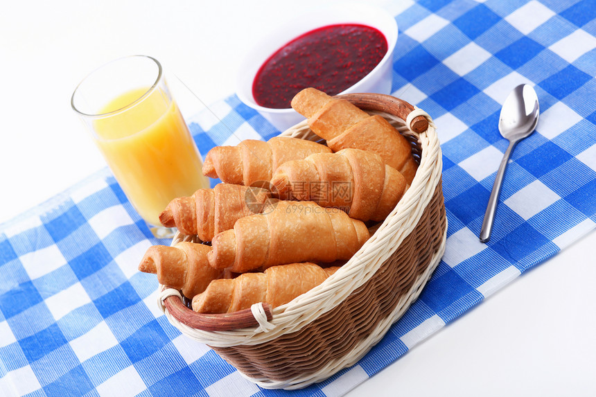 欧式早餐,克罗地亚菜橙汁图片