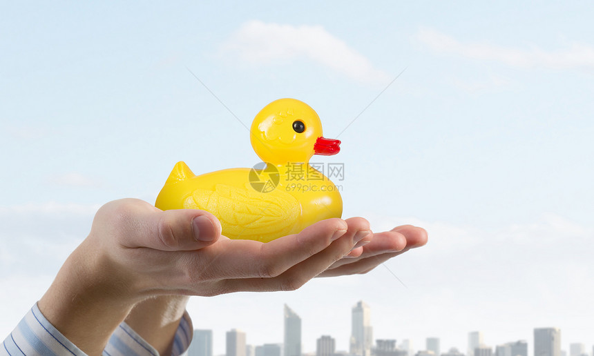 鸭子手手黄色玩具橡胶塑料鸭子图片