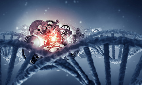 DNA分子齿轮发动机DNA分子齿轮机理的科学背景图片