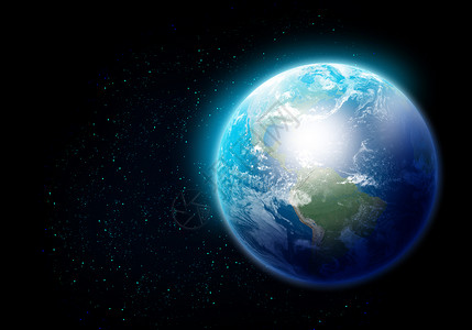 行星卫星地球行星的彩色图像背景图片