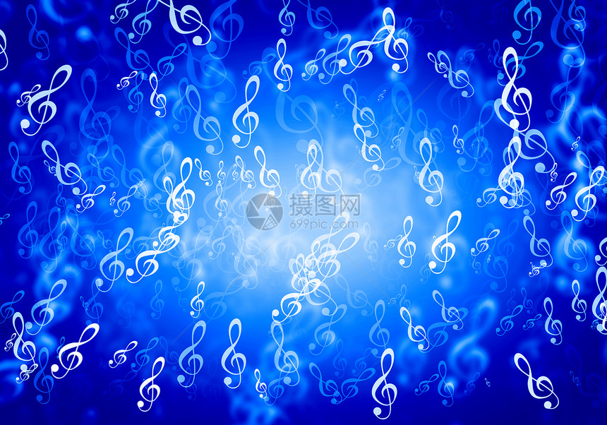 音乐蓝色波克灯光的抽象背景图像图片