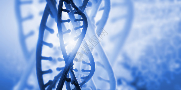 DNA分子数字蓝色图像的DNA分子技术背景图片