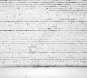 砖墙空白白砖墙的背景图像图片