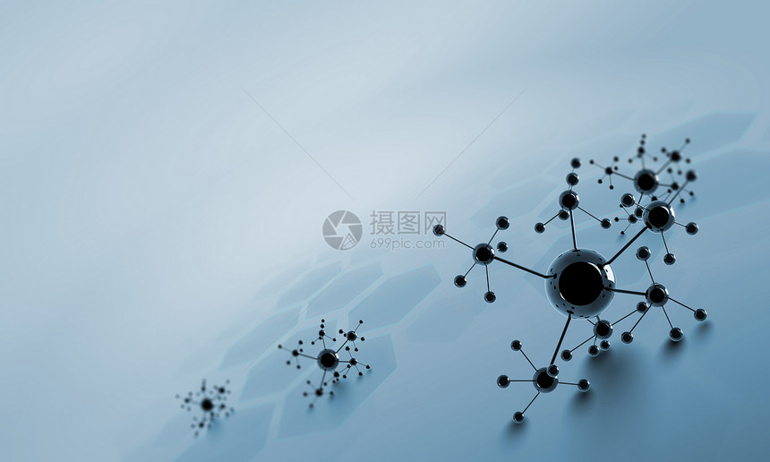 分子链分子链的高科技背景图片