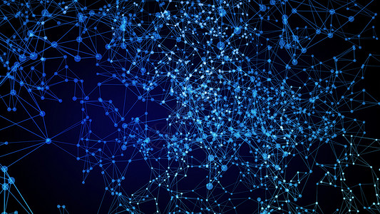抽象技术背景抽象蓝色技术数字网格背景图像图片