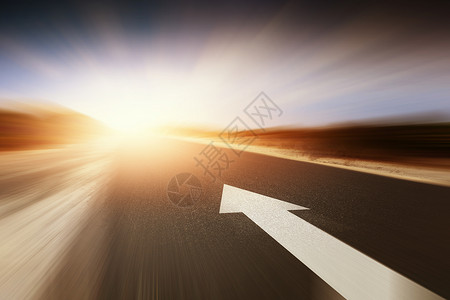 太阳色大箭头带箭的路沥青道路方向箭头的图像背景