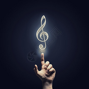 音乐网页素材音乐图标男手媒体图标中选择音乐音符符号背景