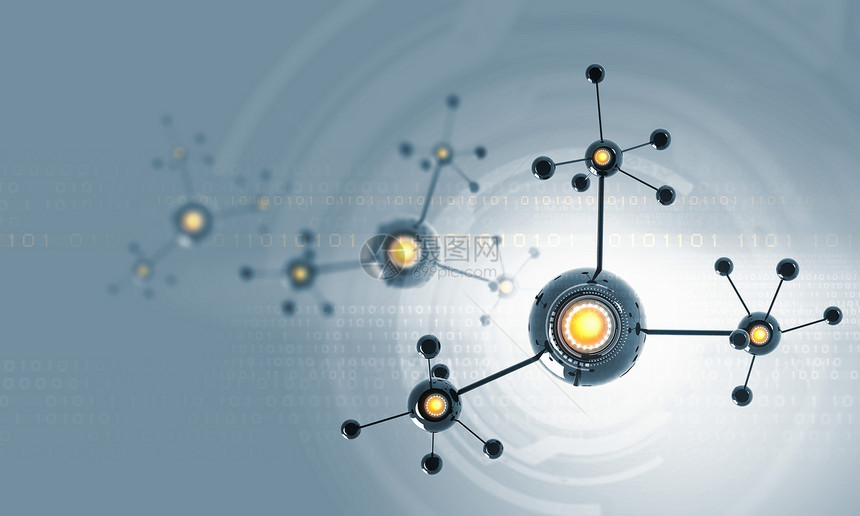分子链分子链的高科技背景图片